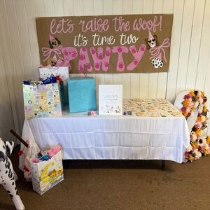 Colorful Dog-Themed Party Banner